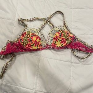 Mahi size medium swim top orange red